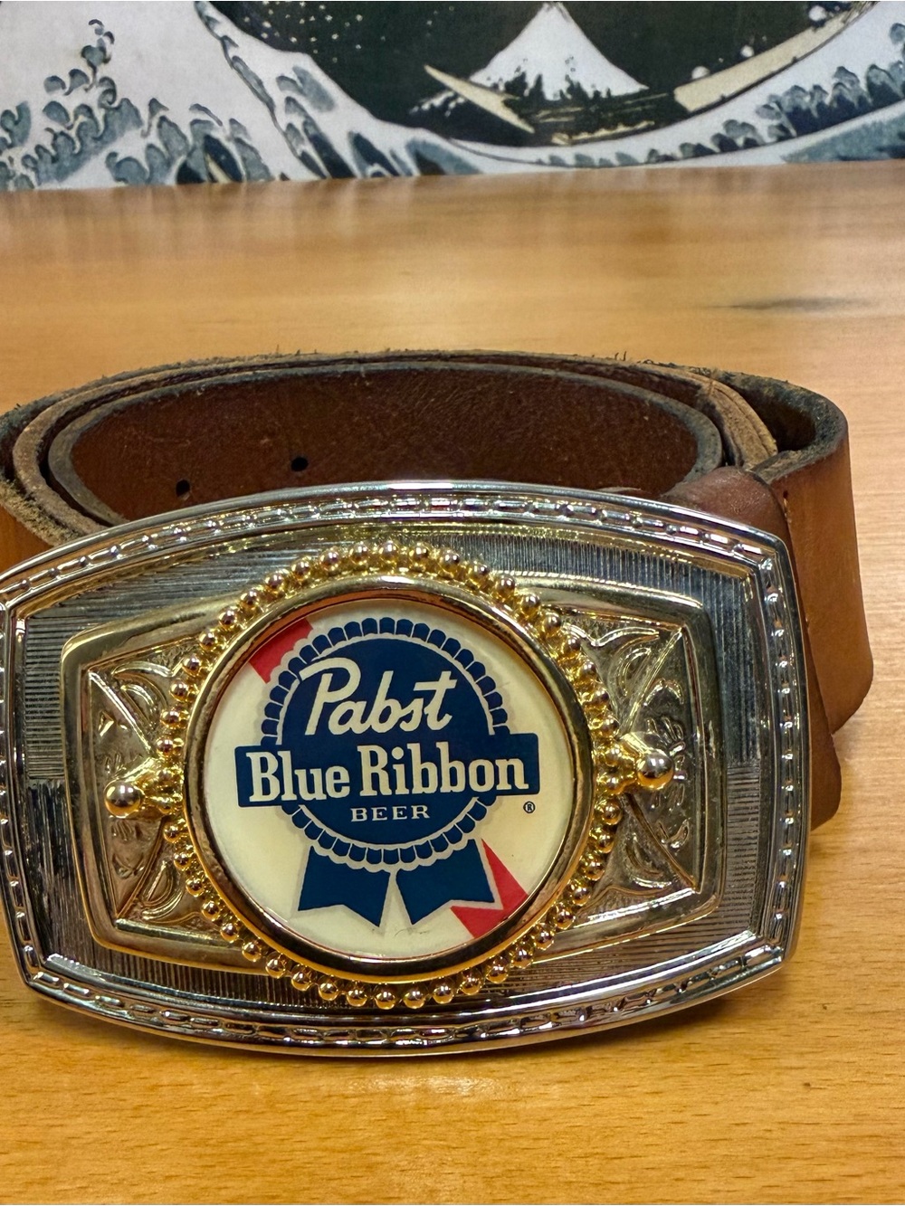 Pabst Blue Ribbon Logo Belt-buckle